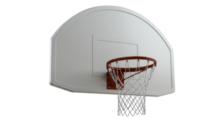 Isolated Basketball Hoop