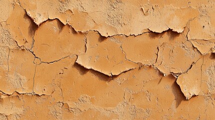 Obraz premium Cracked Dry Wall Texture Brown Aged Grunge Background