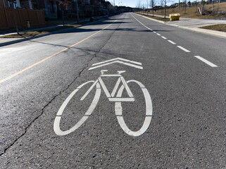 Obraz premium Bike lanes for safe rides