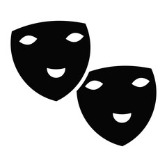 Italian Opera Mask Icon