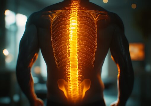 Body Spine Anatomy Illustration