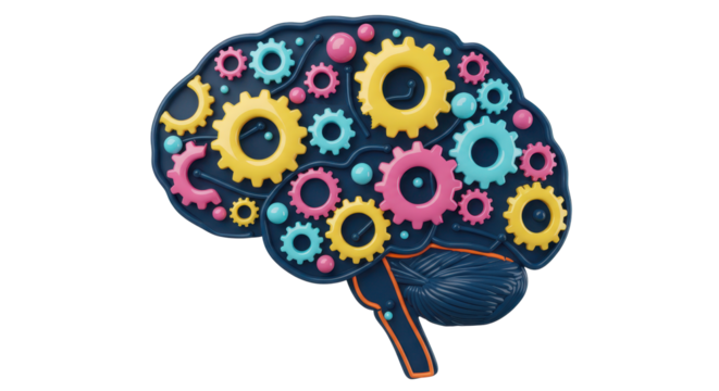 Isolated Brain with Gears, Concept of AI