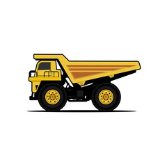 mining truck vector dump truck oversized illustration