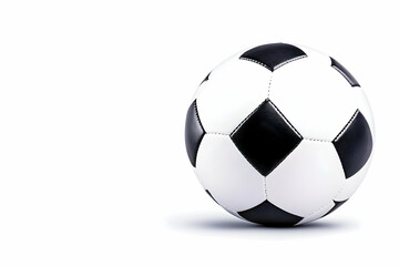 Classic black and white soccer ball isolated on white background (2)