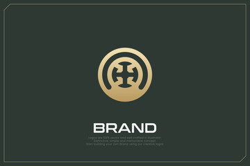 Global Networking Trading Logo Gold