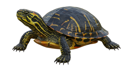 Isolated Painted Turtle