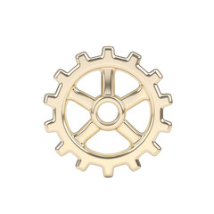 A detailed representation of a cogwheel, emphasizing craftsmanship and engineering precision. Ideal for illustrating mechanics, manufacturing, or mechanical design themes.