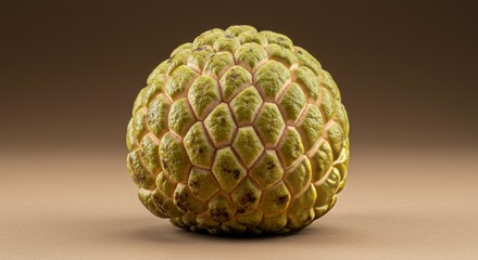 Obraz premium Exotic Delight: A Captivating Still Life of a Ripe Custard Apple Detail