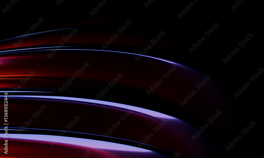 Aufkleber vivid gradient lines with luxurious gloss and flow