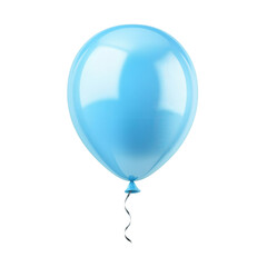 Balloon in the sky: A cheerful blue balloon floats against the atmosphere, its form smooth and glossy, its simple elegance offering a touch of whimsy and visual appeal. 