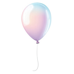 Floating Balloon: A single, elegantly designed balloon, featuring a seamless gradient of pastel hues, floats gently against a backdrop. Capture the festive spirit of this captivating imagery.