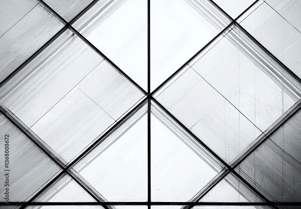 Poster a striking visual representation of architectural forms in black and white.