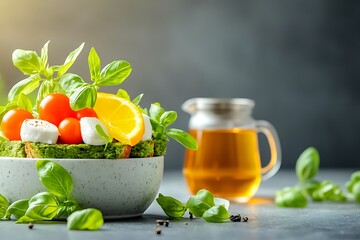 Healthy Salad Bowl on Table