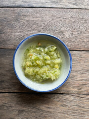 Chili and fish sauce Thai food