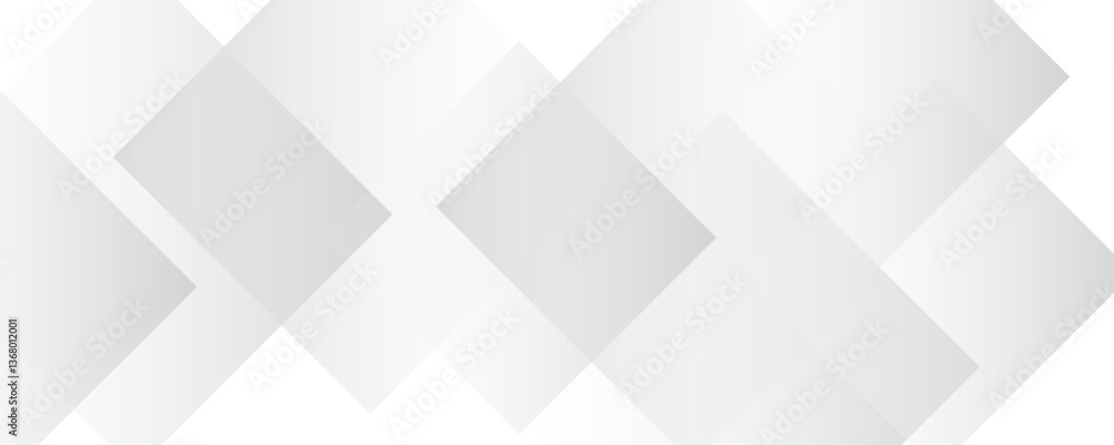 Aufkleber abstract white background. square geometric pattern modern and minimal concept white and gray color 