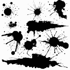 Collection of black spots