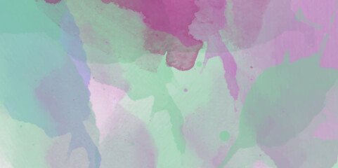 watercolor aesthetic pastel color background. abstract watercolor hand painted background. Blue abstract backdrop with pink splashes and white spot. Mixed color painted abstract watercolor brush strok