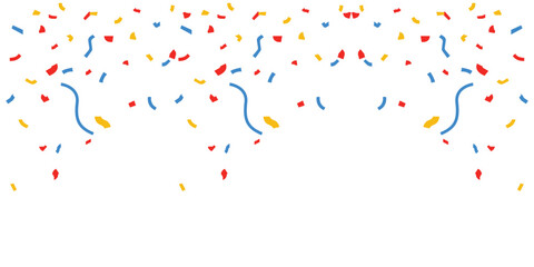 Confetti colorful isolated on white background