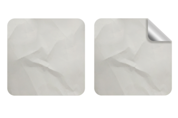 Blank Glued Paper Sticker Tag Label Texture Set