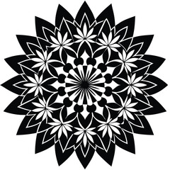 flower with buds and leaves, vector collection and Rose silhouette on a transparent background.