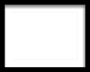 Black rectangular photo or picture frame template.