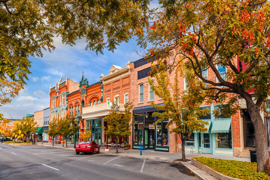 Provo, Utah, USA downtown on Center Street