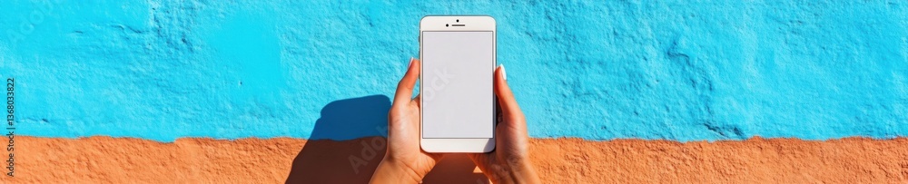Fototapete dynamic digital workflow minimalist smartphone interface showcasing agile content management for rem