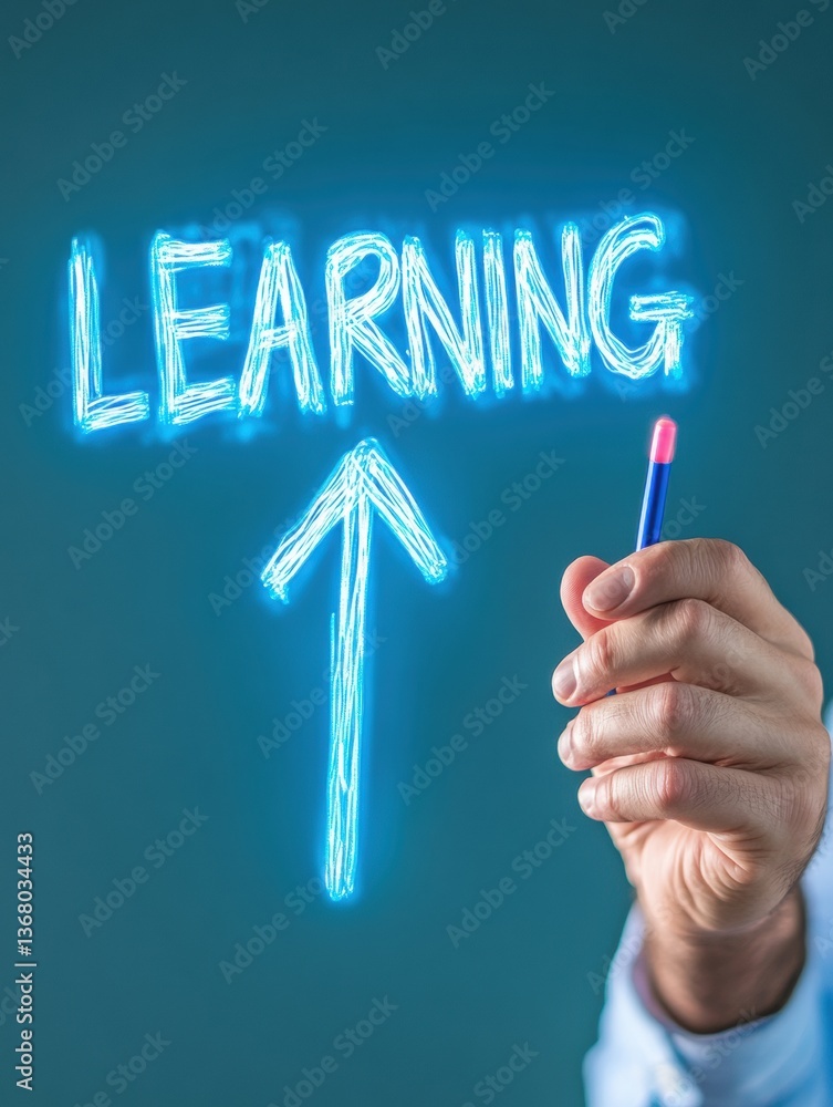 Fototapete neuro-luminescent learning acceleration interactive skill mapping for professional growth with augme