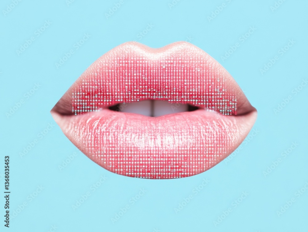 Poster cyber sensuality digital transformation of human expression - innovative tech meets biometric commun