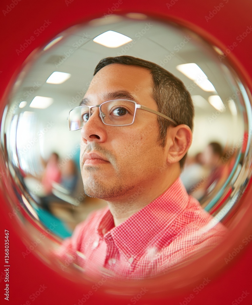 Poster immersive tech learning gen z professional mastering digital skills through innovative fisheye lens 