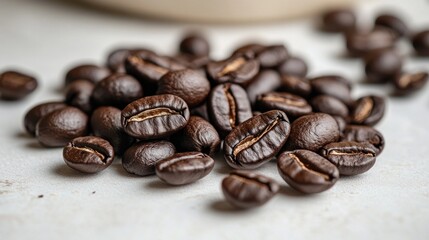 Obraz premium Roasted Coffee Beans, Aromatic and Rich