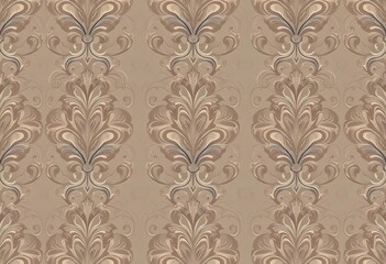 Classic damask embossed wallpaper, seamless pattern for interior design, paper, texture