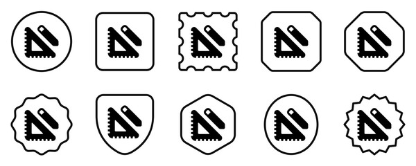 Editable ruler, pencil, design, drafting, tools, planning vector icon. Construction, industry. Part of a big icon set family. Perfect for web and app interfaces, presentations, infographics, etc