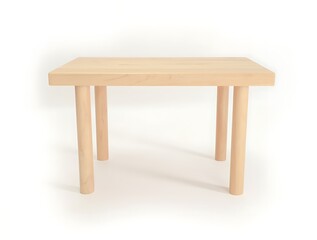 wooden chair isolated on white