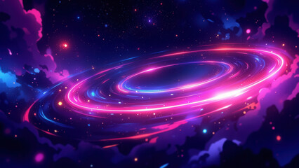 Obraz premium anime wallpaper abstract illustration background