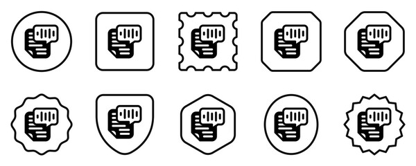 Editable text to speech, read text, audio vector icon. AI technology, artificial intelligence. Part of a big icon set family. Perfect for web and app interfaces, presentations, infographics, etc