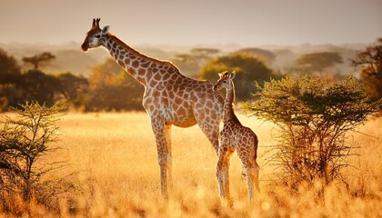 Obraz premium giraffe in the savannah
