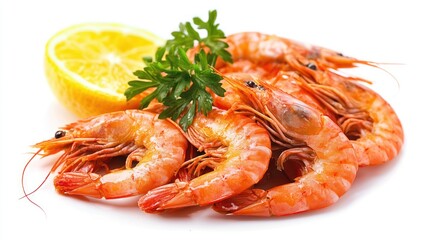 Shrimp Pasta Plate Seafood 3D View