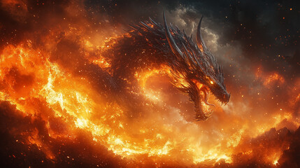 Naklejka premium dragon 