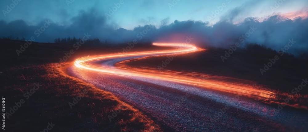 Poster dynamic digital transformation illuminated innovation pathway revealing competitive edge through cin