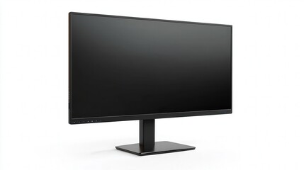 A sleek, modern flat-screen computer monitor with a black frame on a white background.