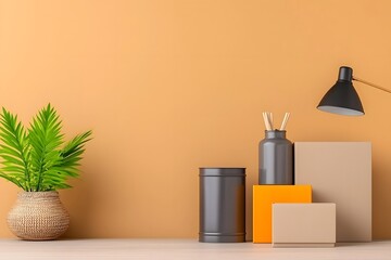 Functional and Visually Appealing Home Organization Vignette with Versatile Storage Solutions Including Cardboard Boxes Wicker Baskets