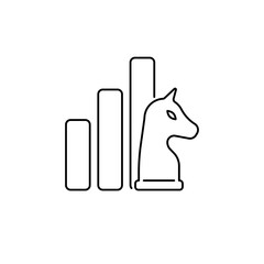 Strategy line icon. Business planning concept