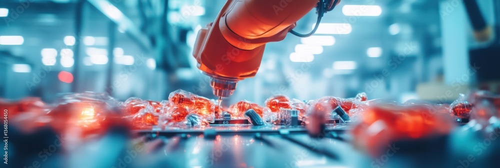 Poster Precision Pharmaceutical Robotics Next-Gen AI-Driven Manufacturing Illuminating Advanced Healthcare Production with Cutting-Edge Automated Precision Engineering