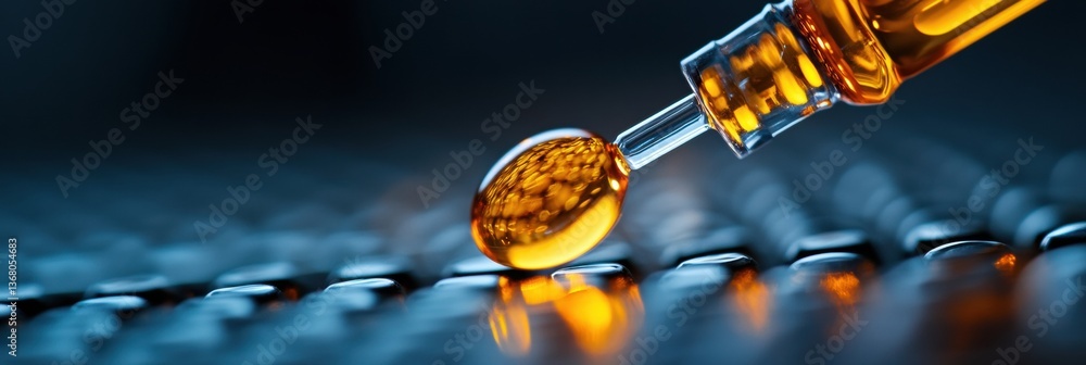 Aufkleber precision liquid gold high-tech pharmaceutical droplet engineering - next-gen medical innovation in 