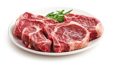 Obraz premium Delicious Steak on Plate with Hearty Meal