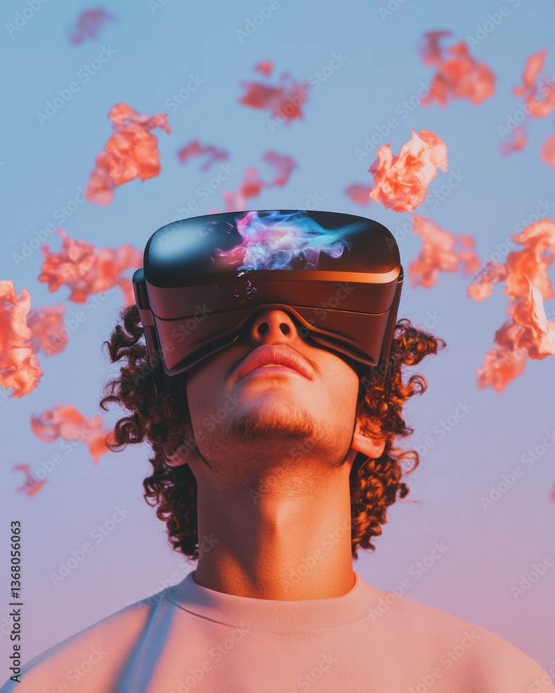 Poster Immersive Digital Dreamscape Next-Gen VR Experience Unleashing Creative Potential for Millennial Tech Innovators in Transformative Spatial Computing