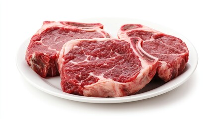 Delicious Steak on Plate with Hearty Meal