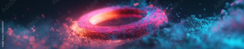 Fototapete quantum cosmos immersive digital art of celestial energy flow, cutting-edge visualization exploring 