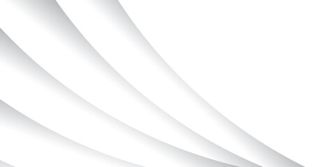 Abstract white and gray color, modern design stripes background with geometric round shape.illustration eps10